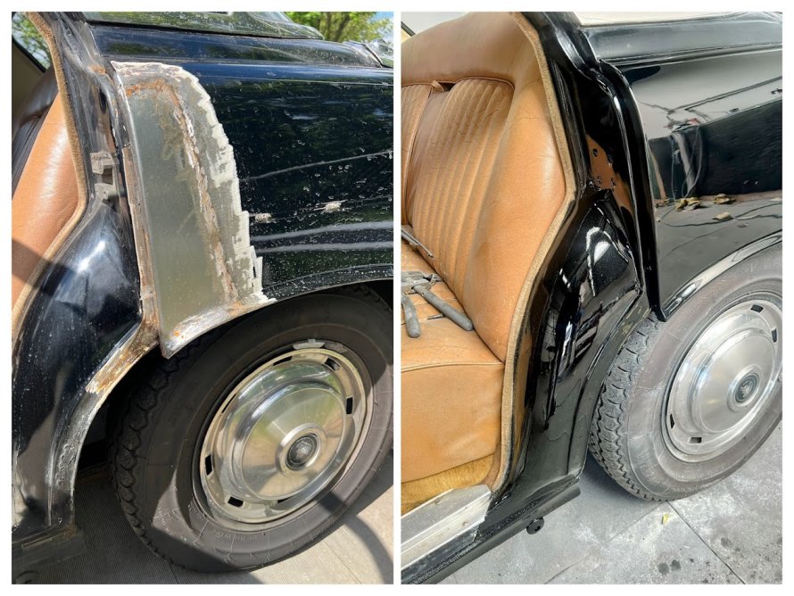 Rover P5 3 ltr weer in de kleur; laatste loodjes!