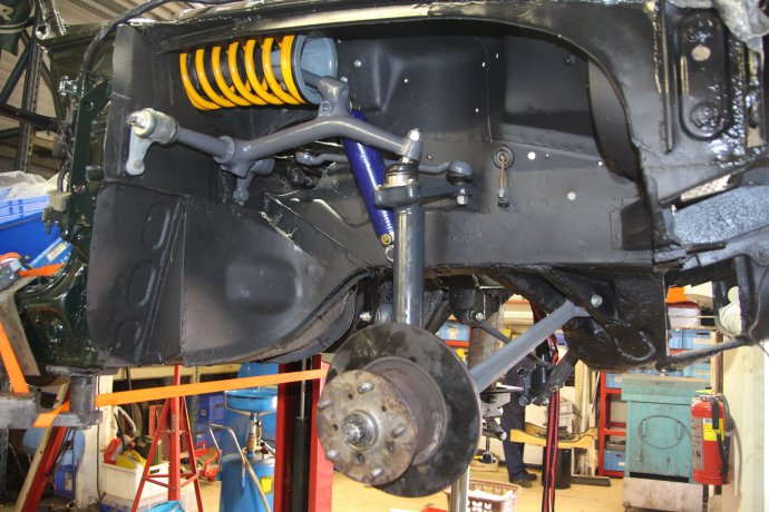 Rover P6 3500 voorwielophanging revisie