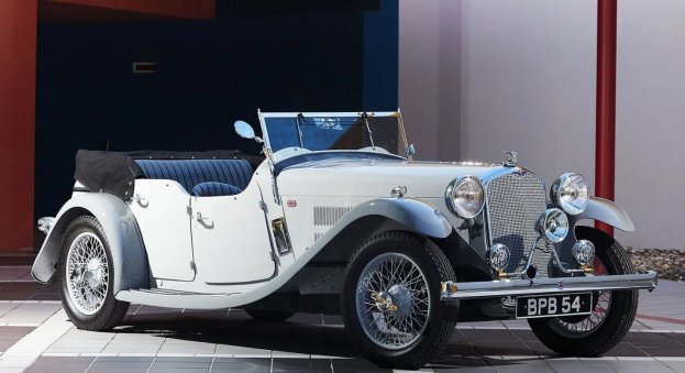 The Amelia Auction 2024 - Sold Price: $67,200 : 1933 Rover 14/6 Speed Pilot Sports Tourer