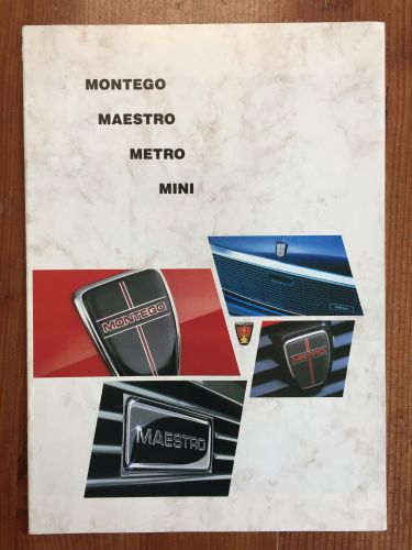 Montego, Mini, Maestro, Metro