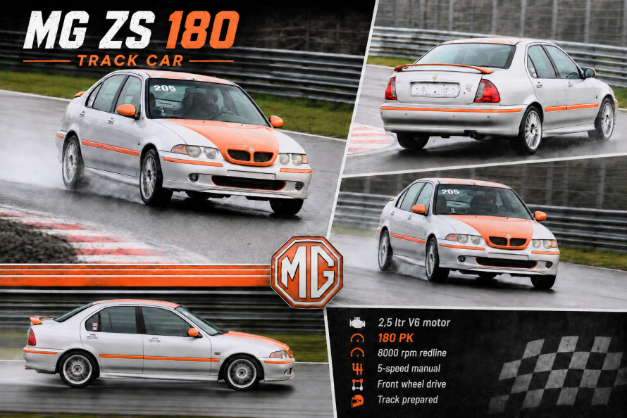 MG ZS 180 circuit auto komt binnen